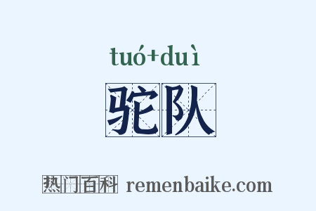 驼队是什么意思的图片